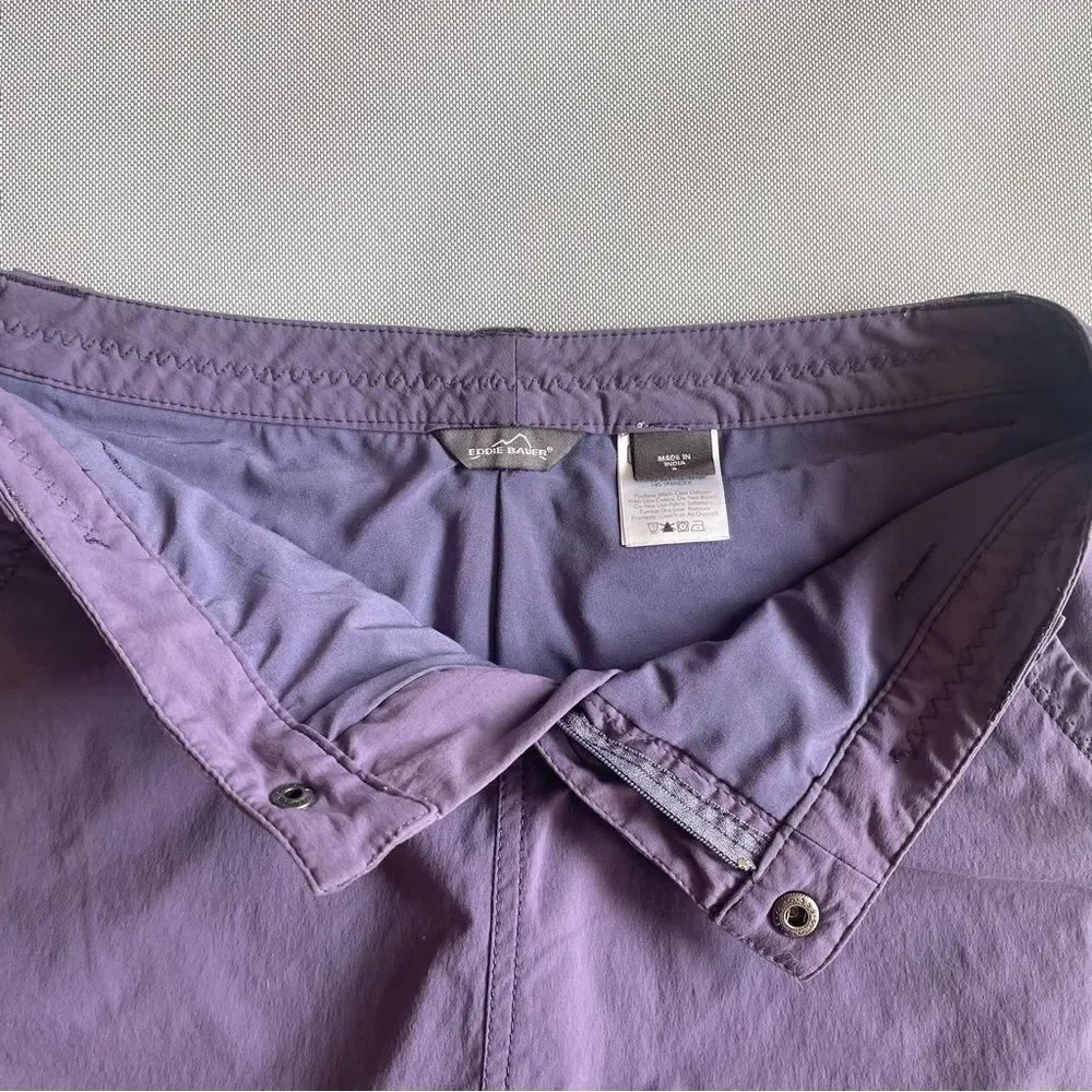 Eddie Bauer Purple Nylon Outdoor Sporty Hiking Skorts Women’s Size 6 - Picture 6 of 7